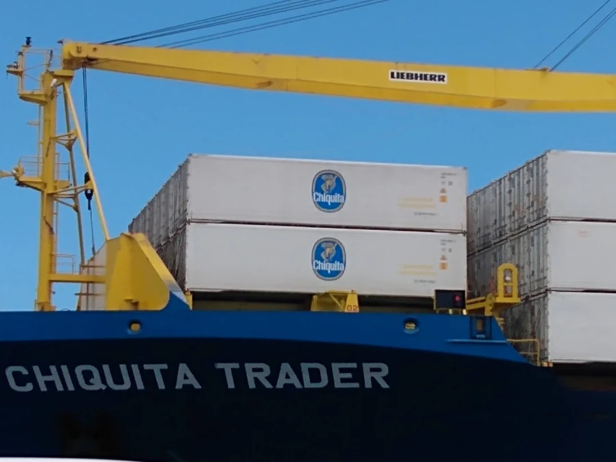 Cargo ship in Panama